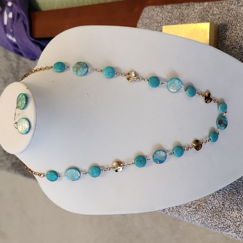Necklace and earrings